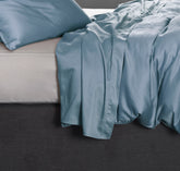 Laken Satinado Riviera Blue - 100% Katoen-Satijn